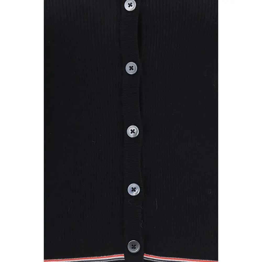 Thom Browne Thom Browne Black Wool Oves Aries Cardigan