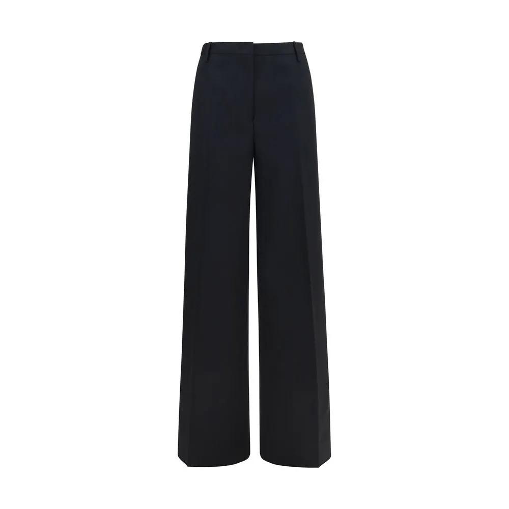 Fendi Black Cotton Casual Pants