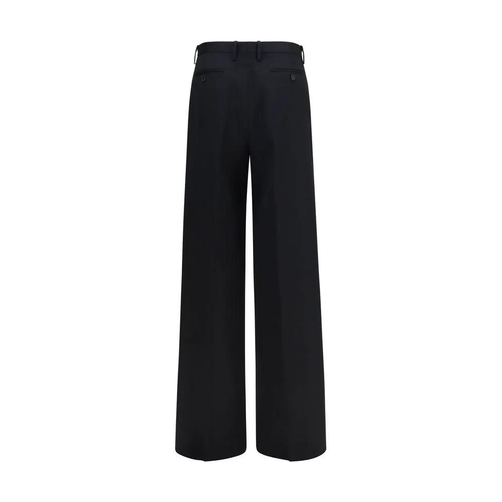 Fendi Black Cotton Casual Pants
