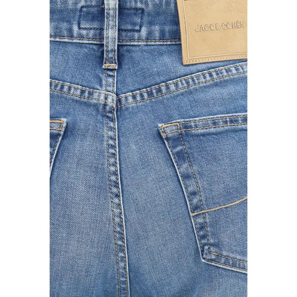 Jacob Cohen Jacob Cohen Blue Cotton Relaxed Fit Jeans