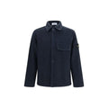 Chemise Stone Island en polyamide bleu
