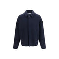 Stone Island Blue Wool Oves Aries Jacket