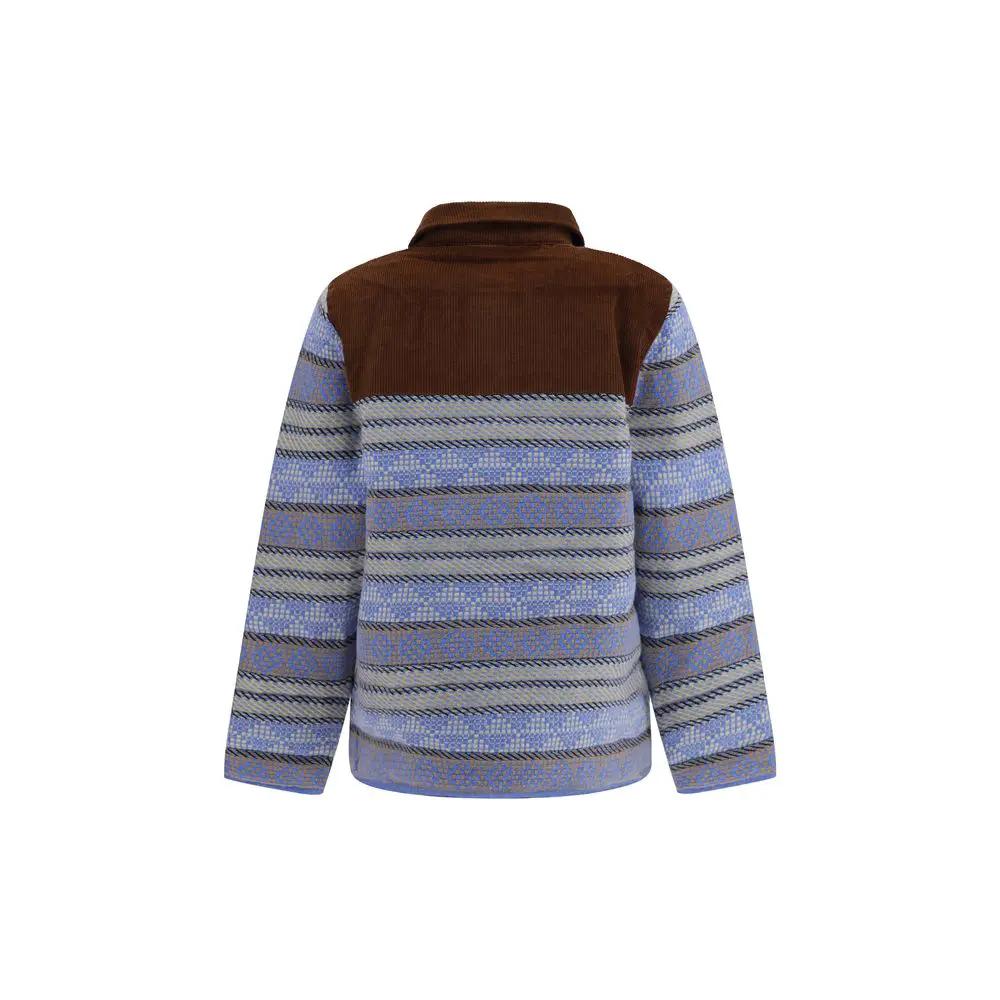 Veste longue en laine bleue Oves Aries Guest in Residence