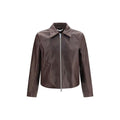 Our Legacy Brown Calf Leather Bos Taurus Leather Jacket
