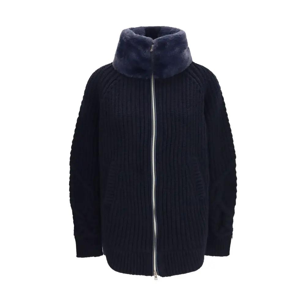 Herno Herno Blue Wool Oves Aries Full-Length Jacket