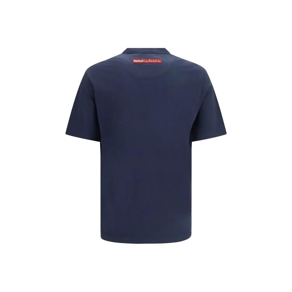 T-shirt Barbour en coton bleu