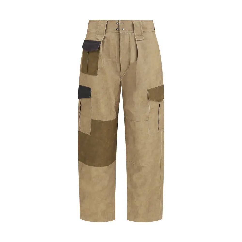 Pantalon cargo bicolore en coton Isabel Marant Étoile