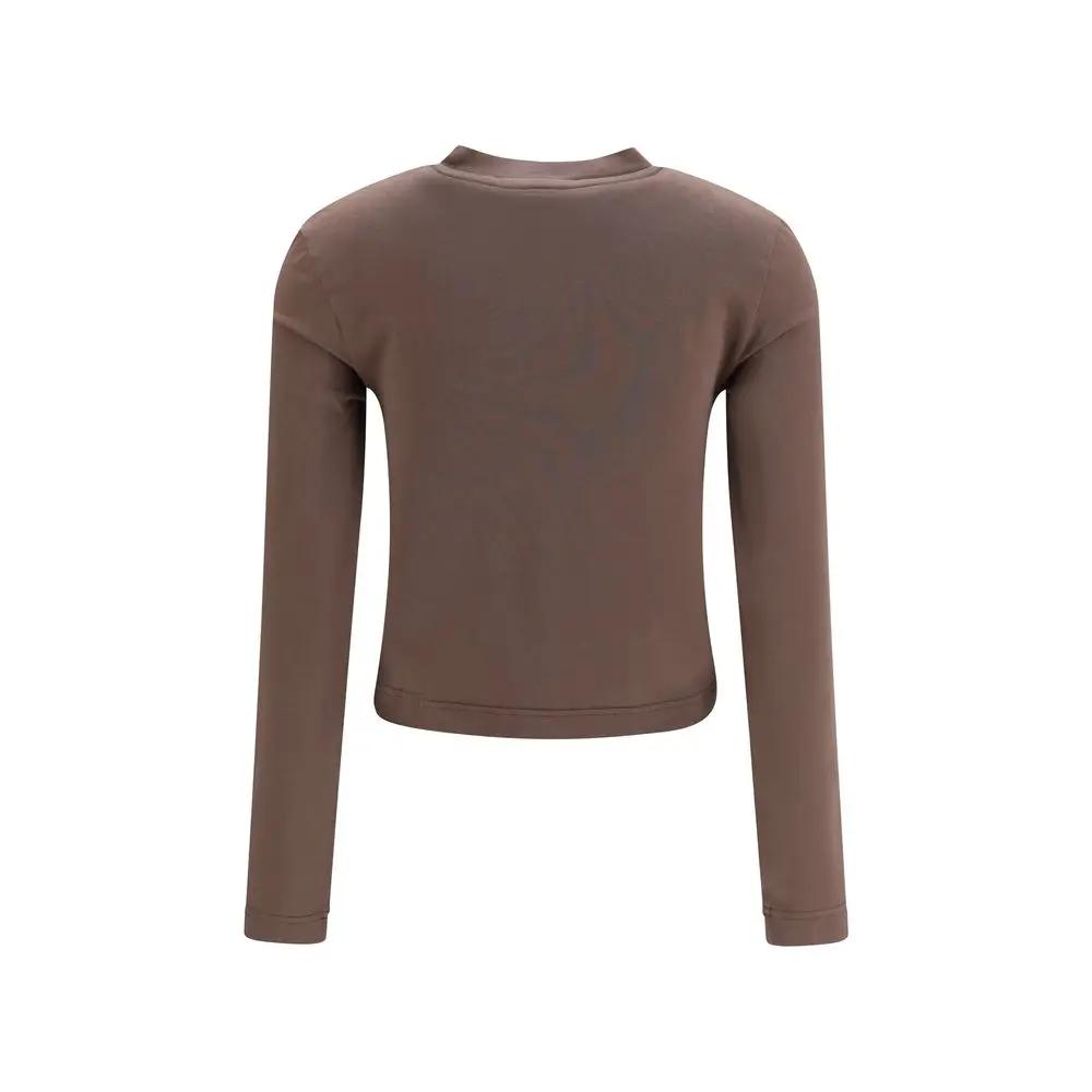 Jacquemus Jacquemus Brown Cotton Long Sleeve T-Shirt