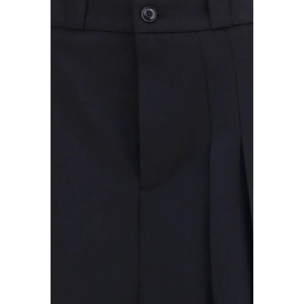 Jupe midi Oves Aries en laine noire Our Legacy