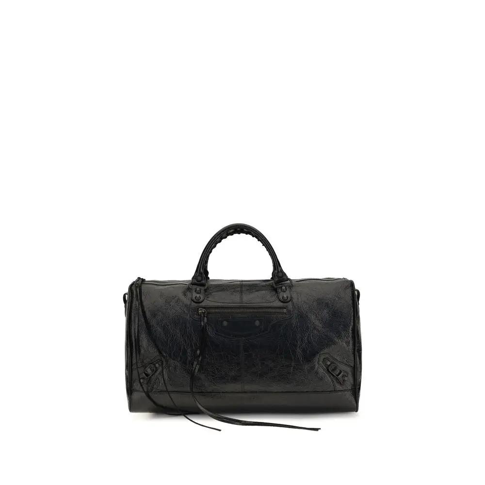 Sac à bandoulière Balenciaga noir en cuir d'agneau Ovis Aries