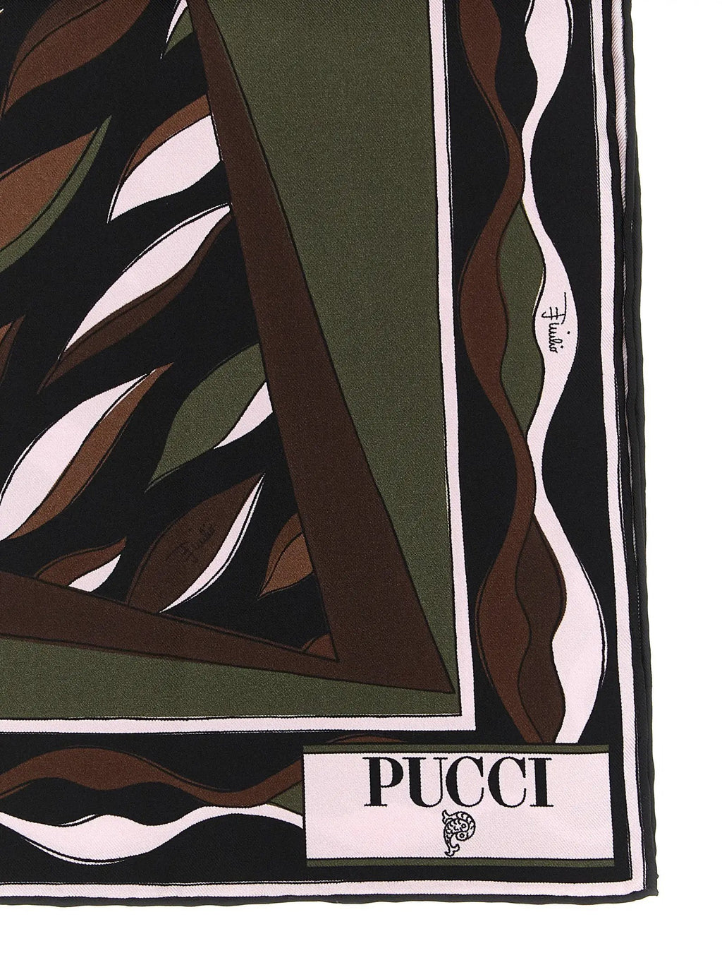 Foulard en soie multicolore Emilio Pucci