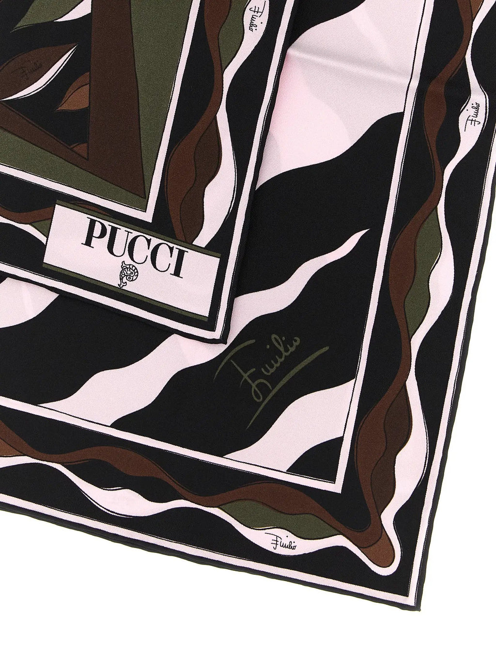Foulard en soie multicolore Emilio Pucci