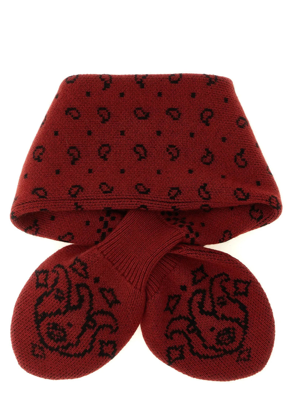 Foulard en laine rouge Guest in Residence