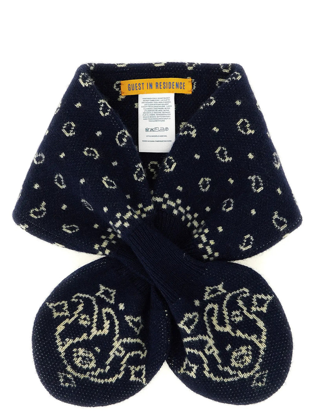 Guest in Residence Blue Wool Foulard