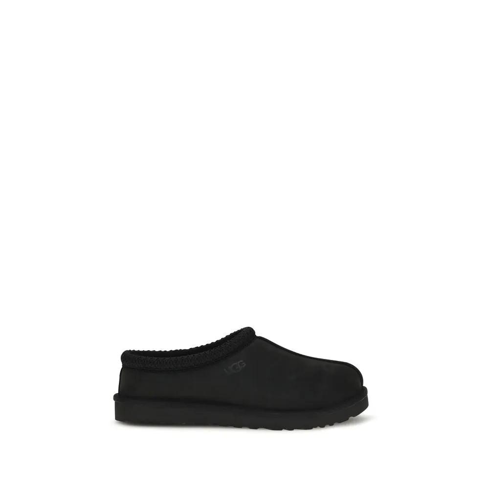UGG UGG Black Nubuc Leather Clogs
