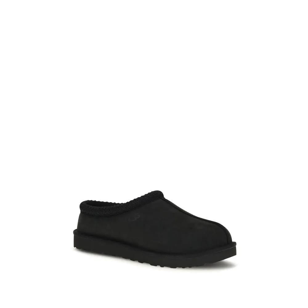 UGG UGG Black Nubuc Leather Clogs
