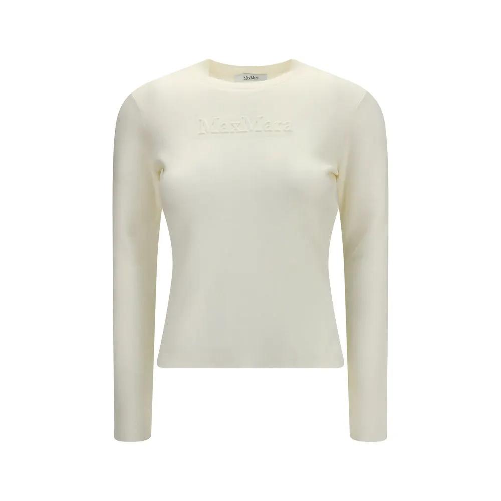 Max Mara Max Mara White Wool Oves Aries Sweatshirt