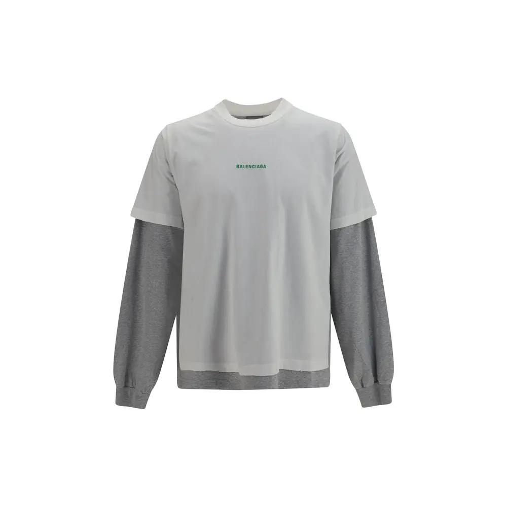 Balenciaga Balenciaga White Cotton Long Sleeve T-Shirt