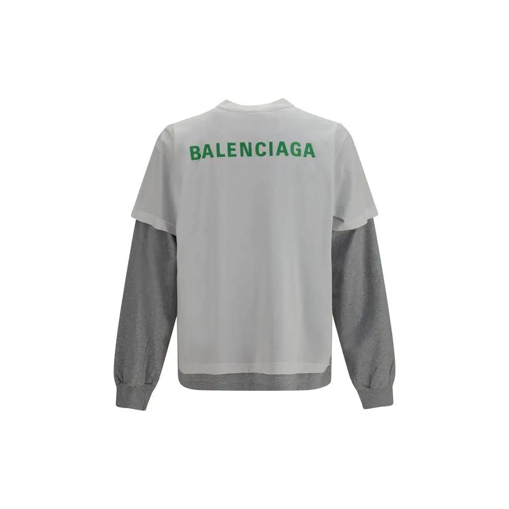 Balenciaga Balenciaga White Cotton Long Sleeve T-Shirt