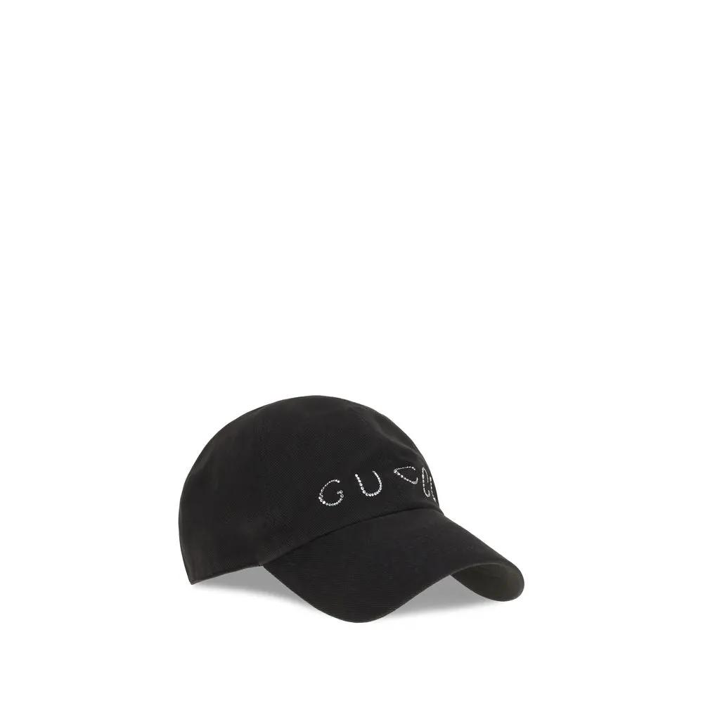 Gucci Gucci Black Cotton Cap (Baseball Hat)