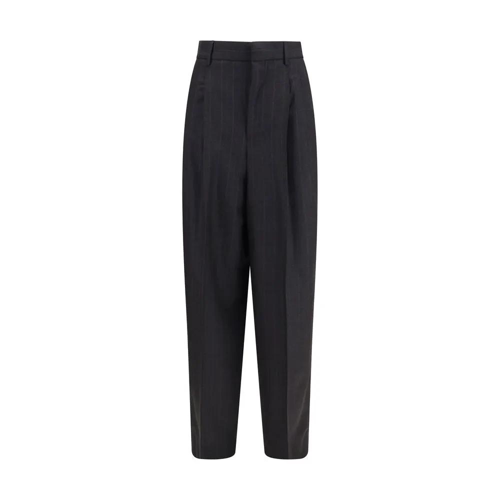 Ami Paris Ami Paris Black Wool Oves Aries Dress Pants