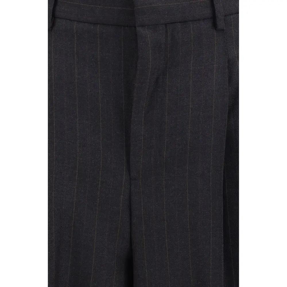 Pantalon Ami Paris Oves Aries en Laine Noir