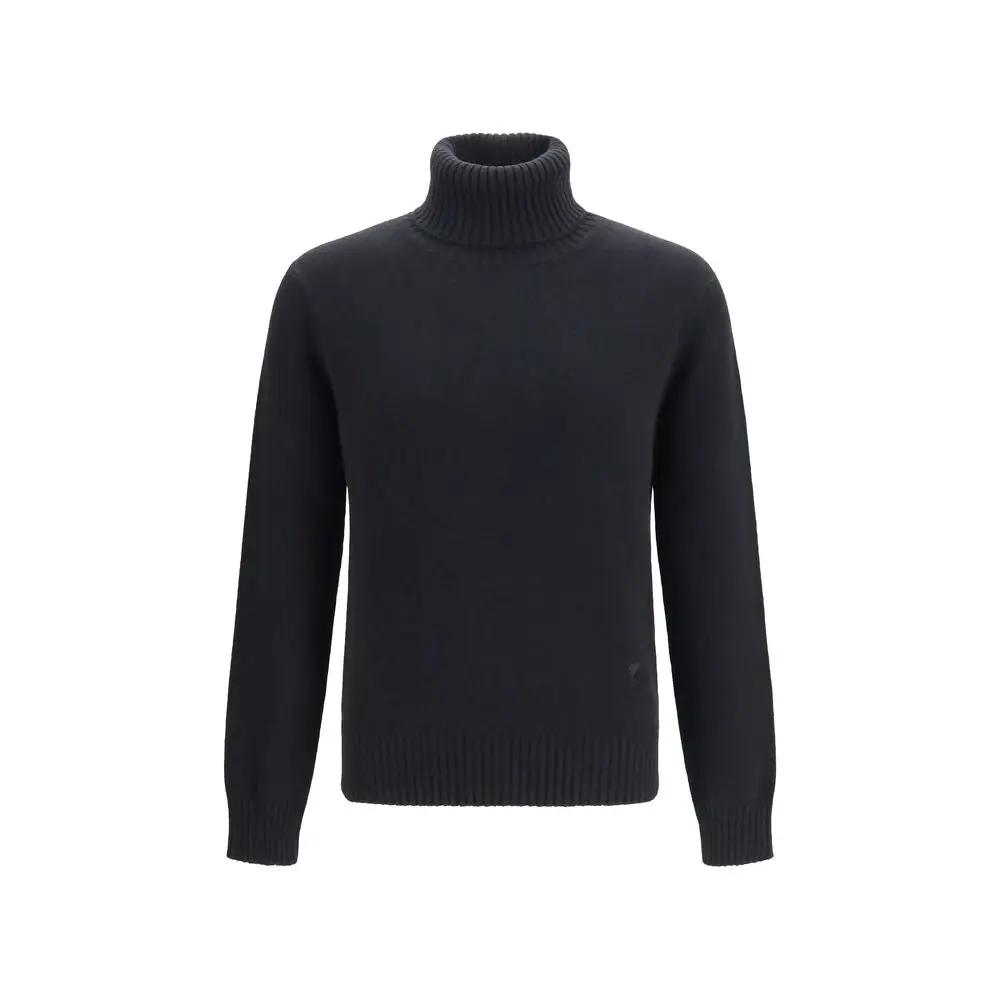 Ami Paris Black Wool Oves Aries Sweatshirt