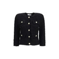 Balmain Black Viscose Shell Jacket