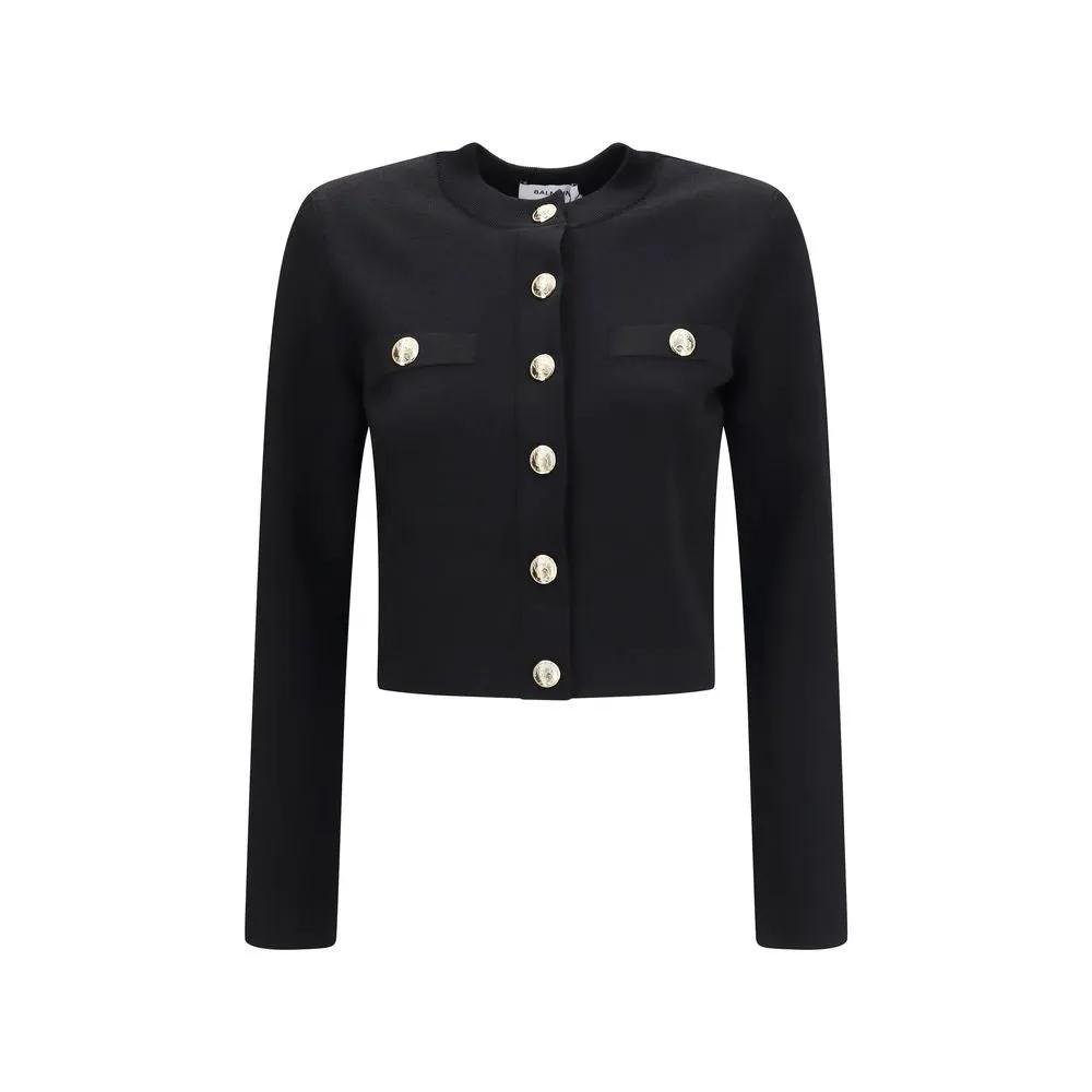 Balmain Balmain Black Viscose Cardigan