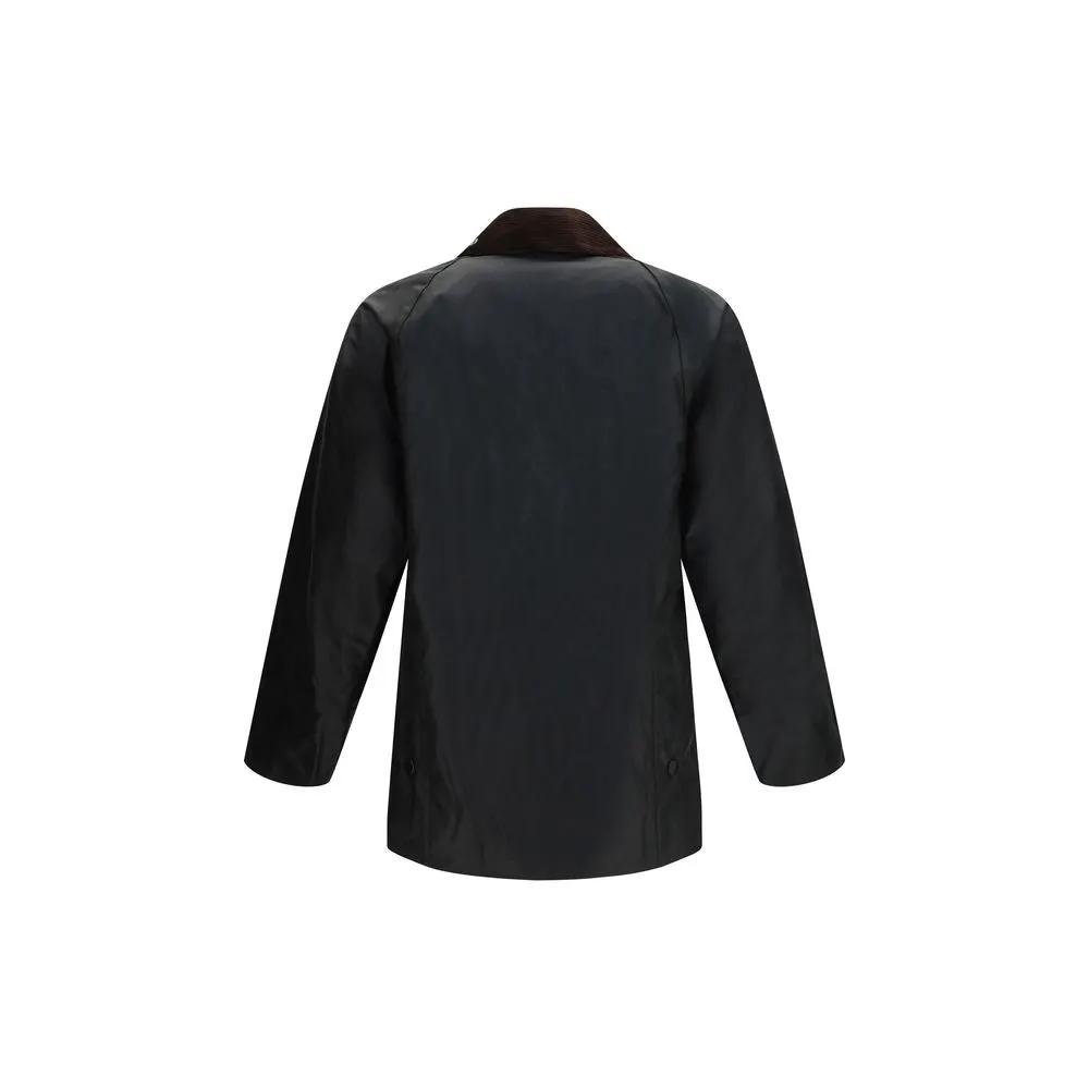 Barbour Black Cotton Full-Length Jacket