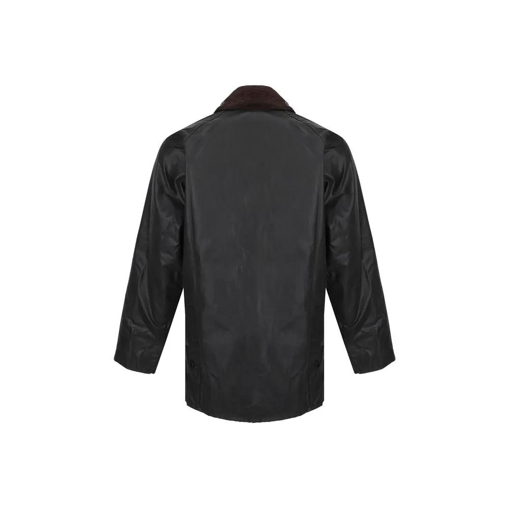 Barbour Black Cotton Full-Length Jacket