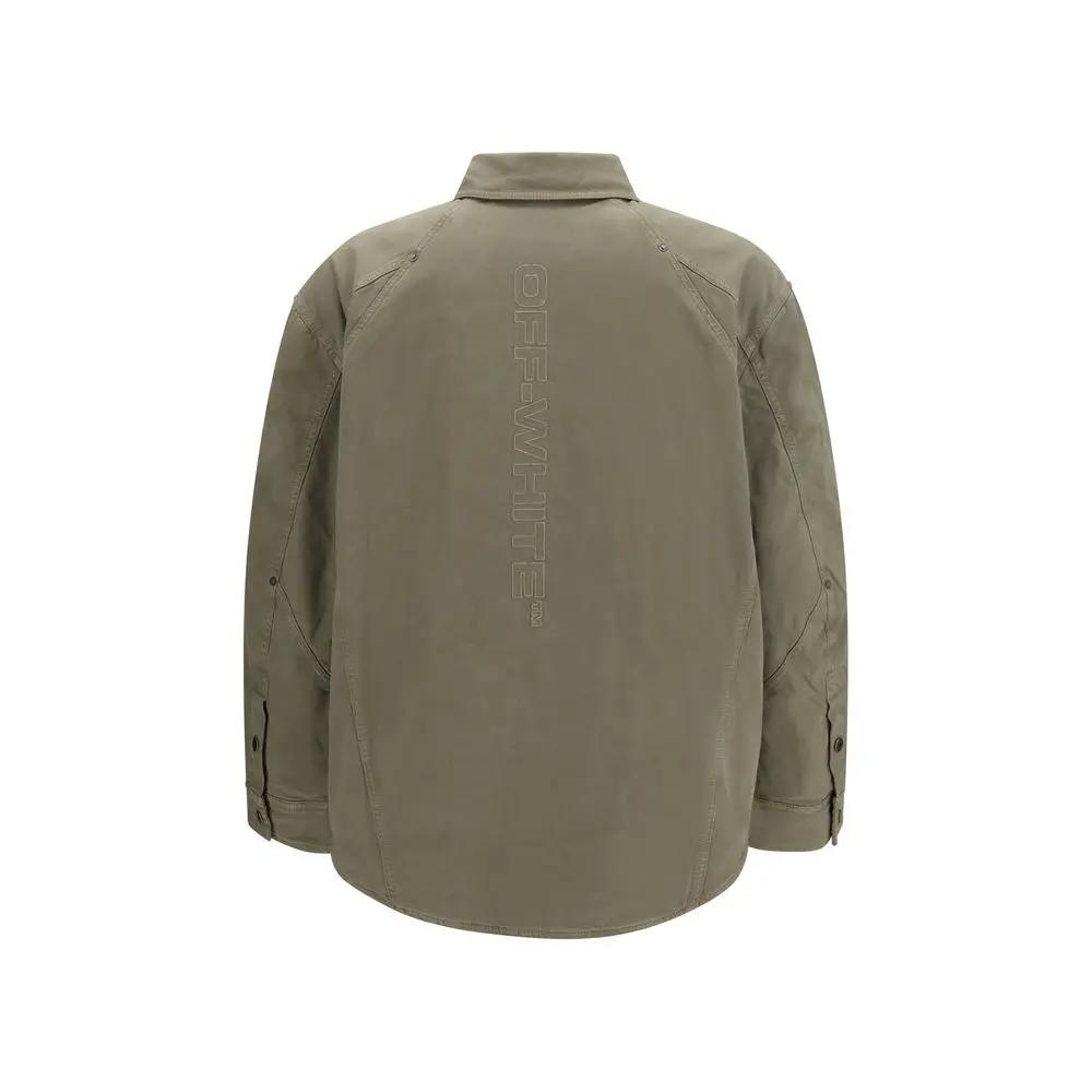 Off-White Off-White Bicolor Cotton Shell Jacket