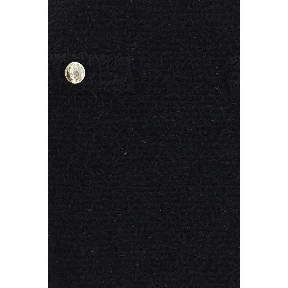 Mini-jupe Balmain noire en viscose