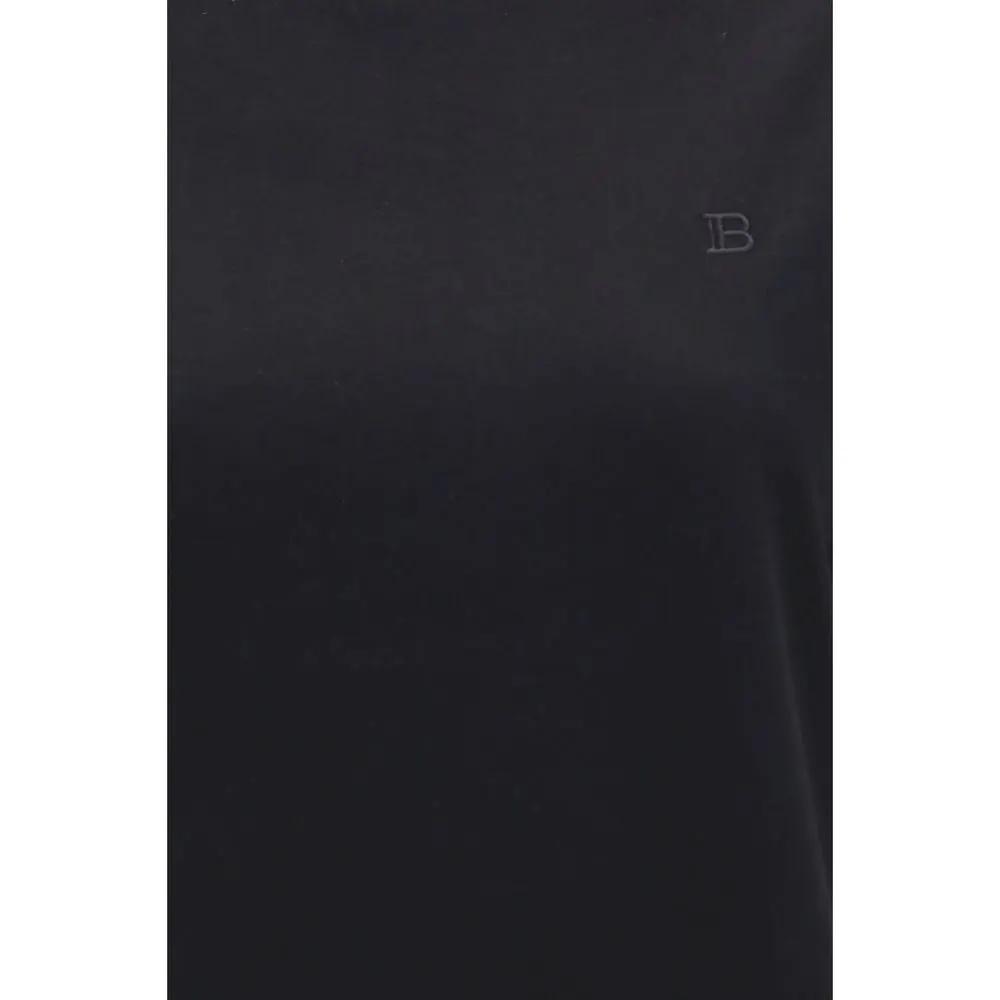 Balmain Black Cotton T-Shirt