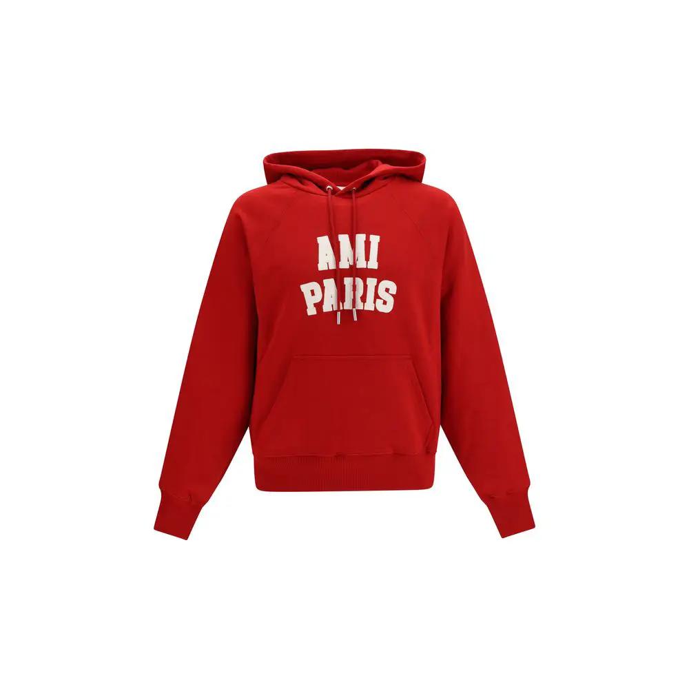 Ami Paris Ami Paris Red Cotton Sweatshirt