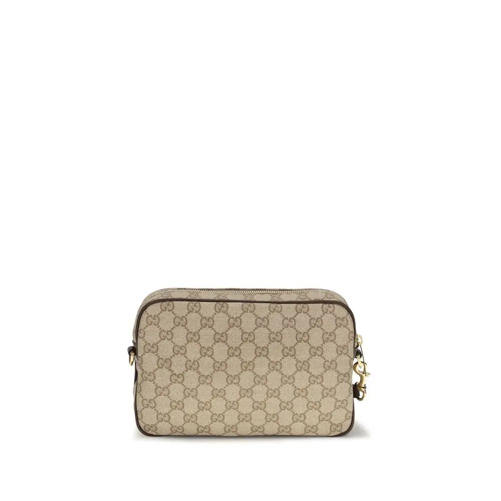 Sac à bandoulière en tissu beige Gucci
