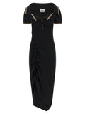 Vivienne Westwood Black Cotton Midi Dress