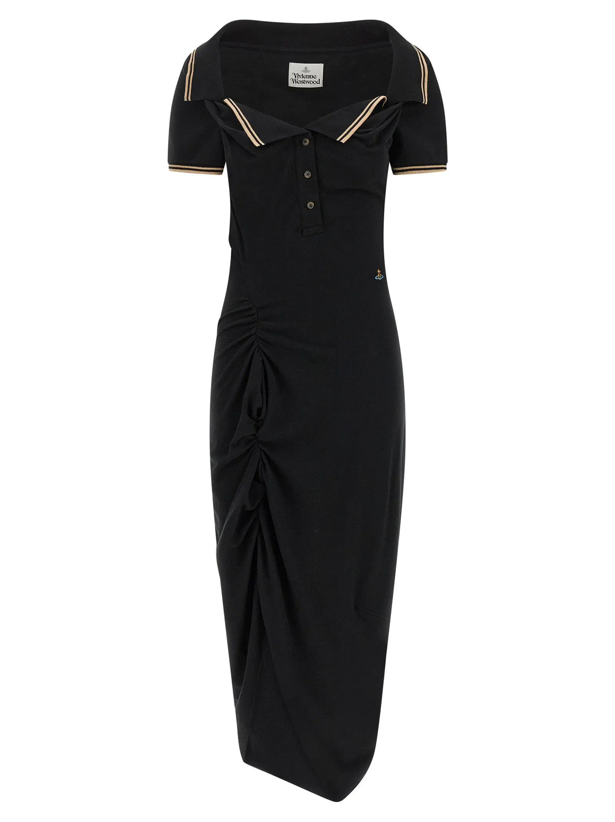 Vivienne Westwood Black Cotton Midi Dress