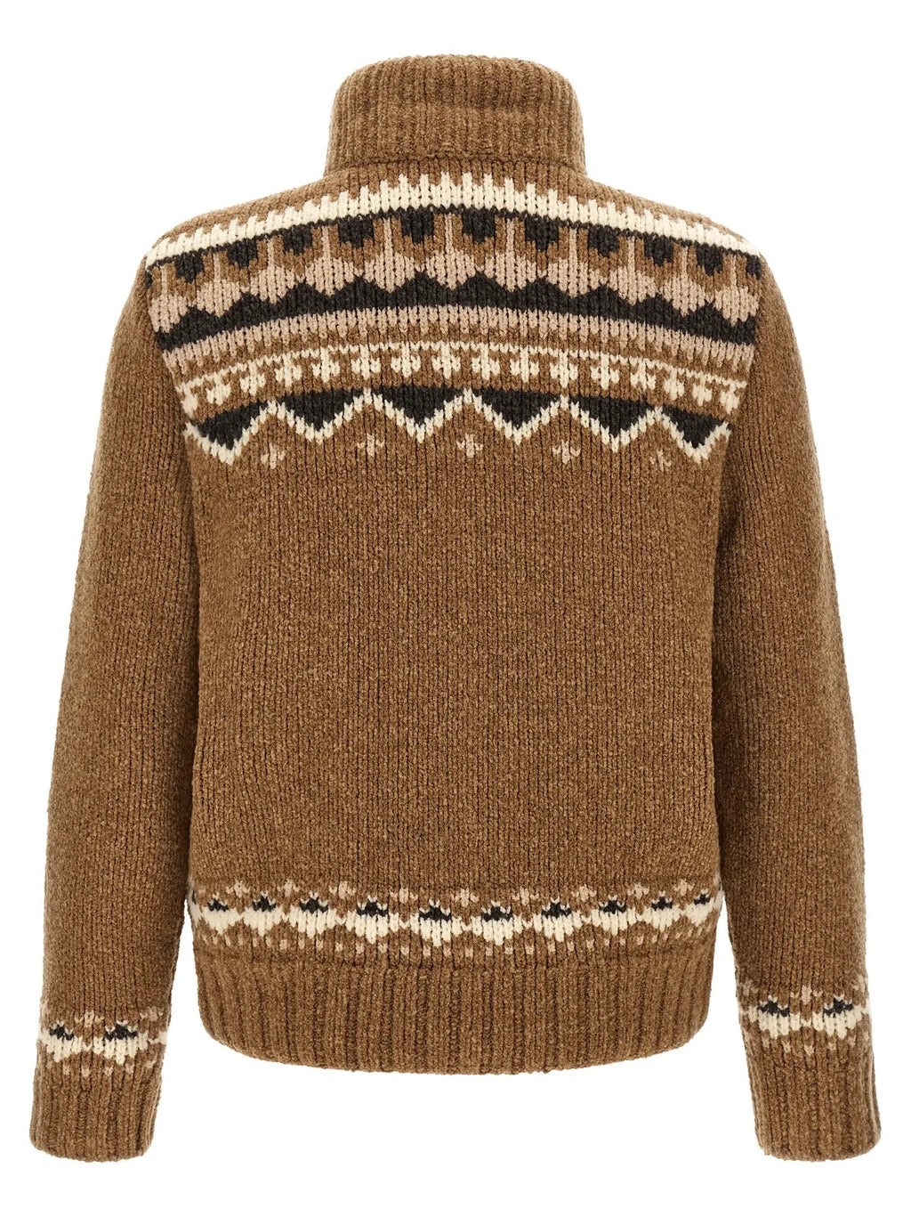 Moncler Brown Virgin Wool Cardigan