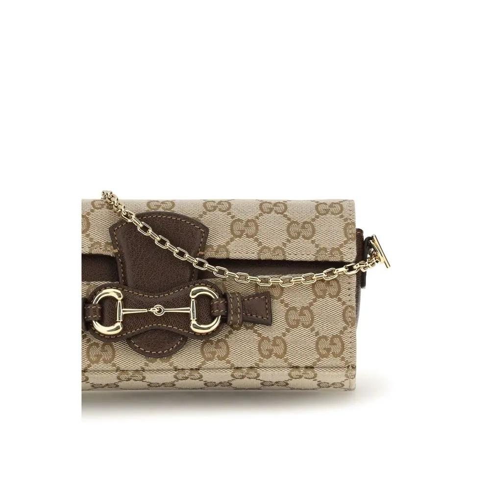 Gucci Gucci Beige Fabric Wallet