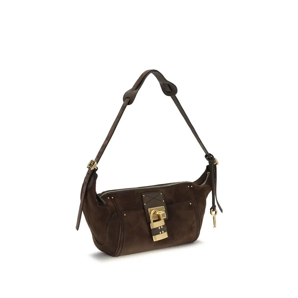 Chloé Brown Calf Leather Bos Taurus Shoulder Bag
