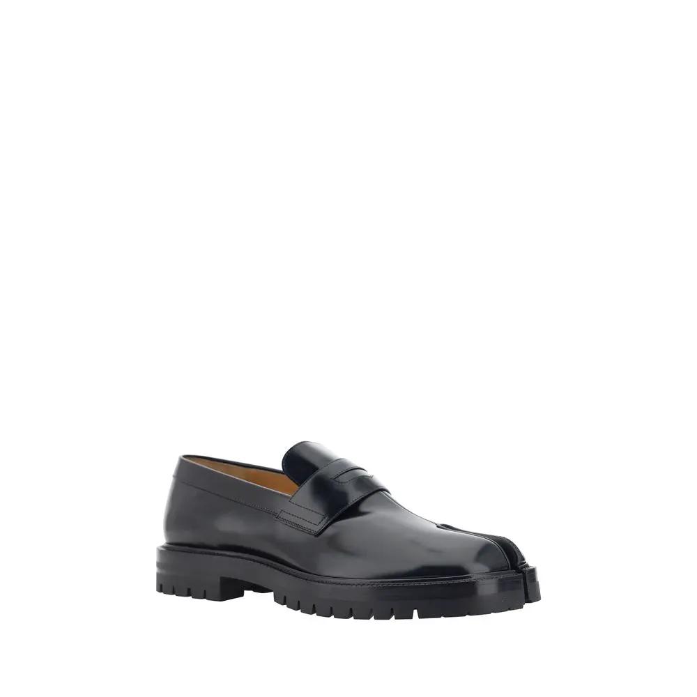 Maison Margiela Maison Margiela Black Calf Leather Bos Taurus Slip-On Loafers