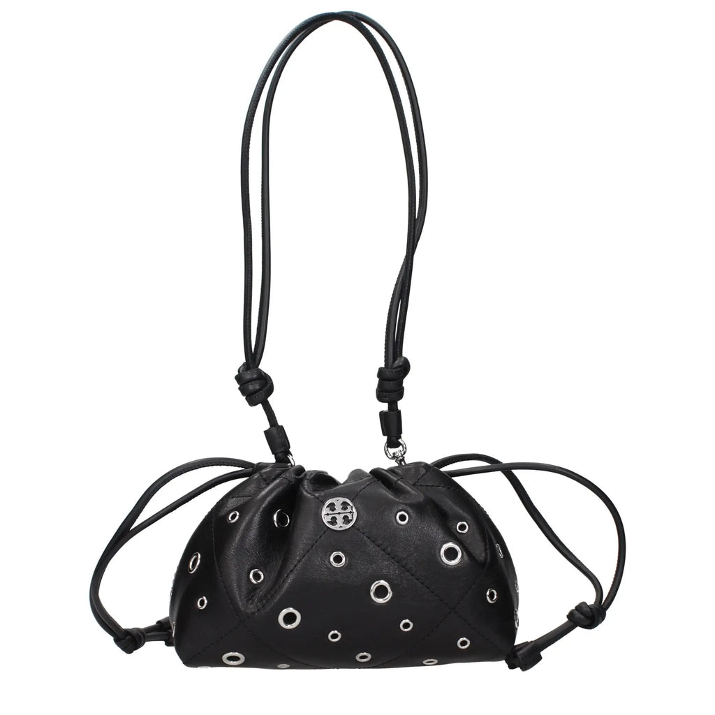 Sac porté épaule Tory Burch en cuir noir