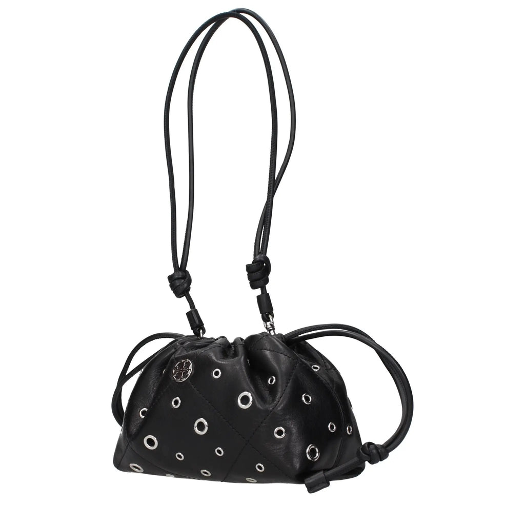 Sac porté épaule Tory Burch en cuir noir