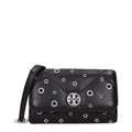 Pochette en cuir noir Tory Burch