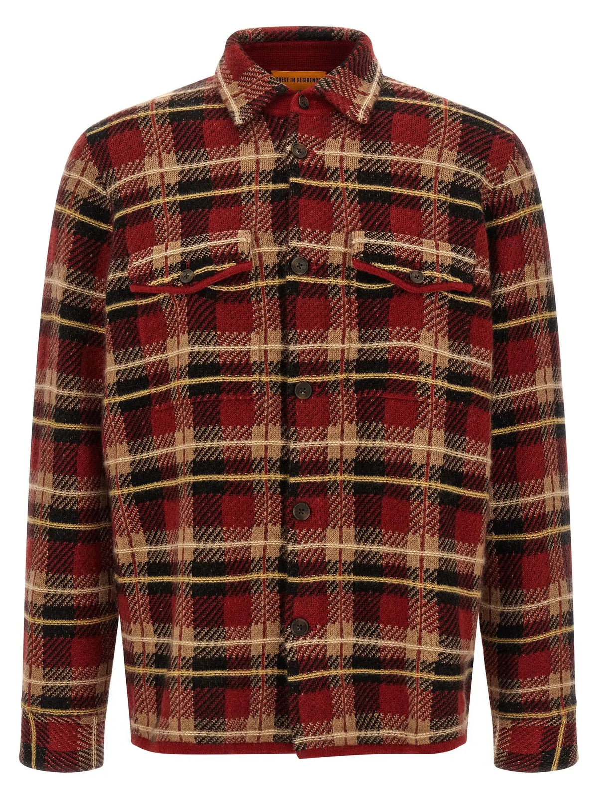Guest in Residence Blouse en cachemire rouge