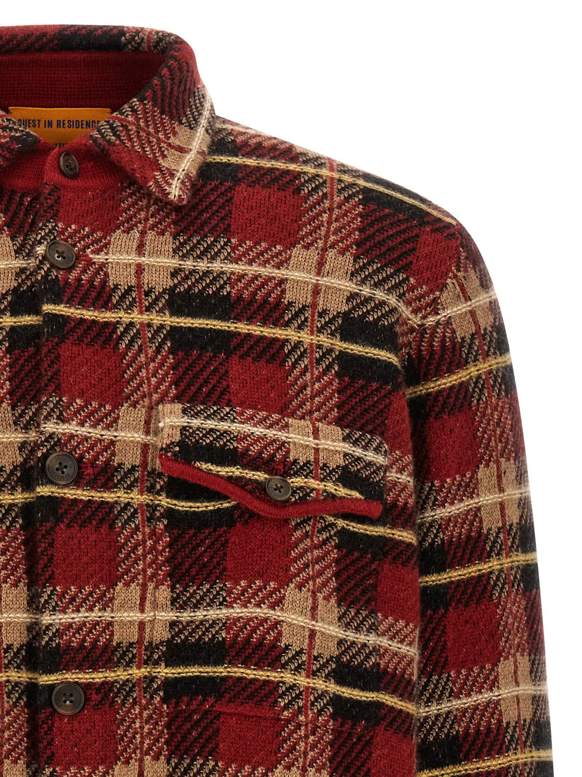 Guest in Residence Blouse en cachemire rouge