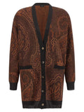 Etro Brown Viscose Cardigan
