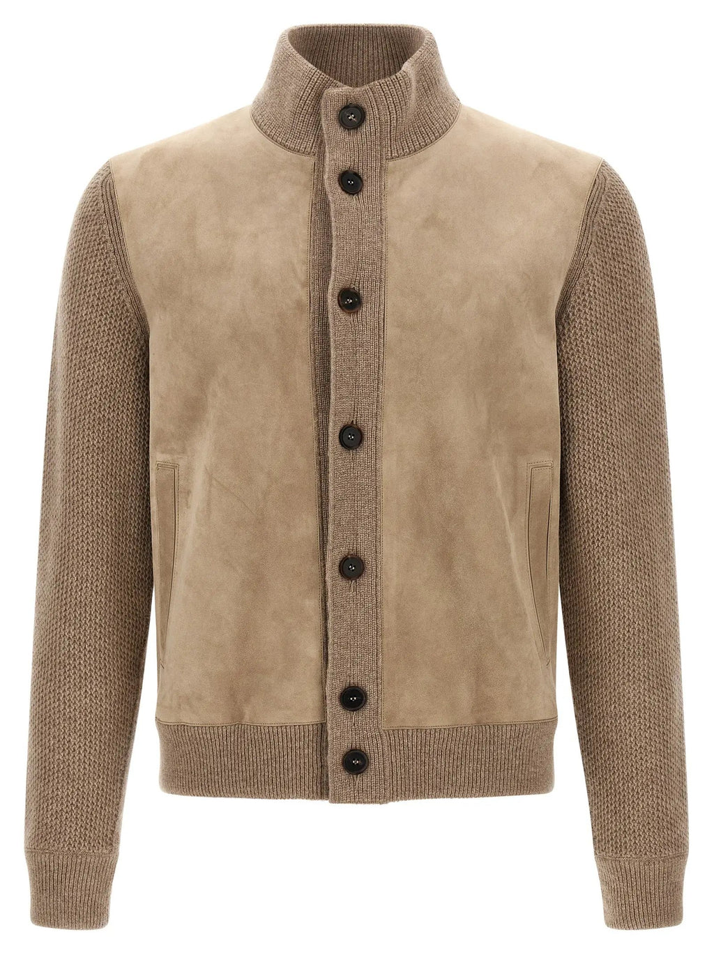 ZEGNA Beige Cashmere Cardigan