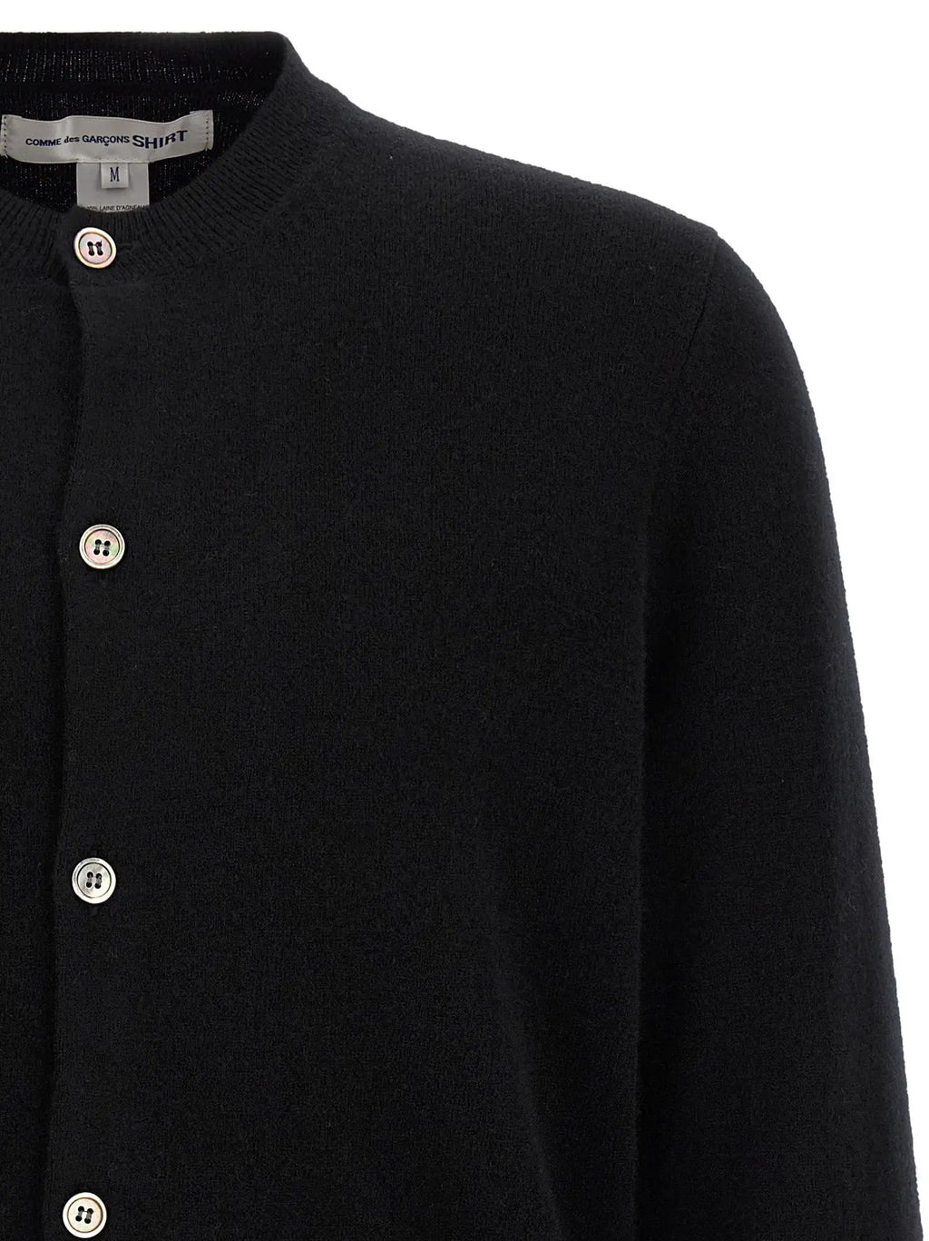 Comme Des Garçons Comme Des Garçons Black Wool Cardigan